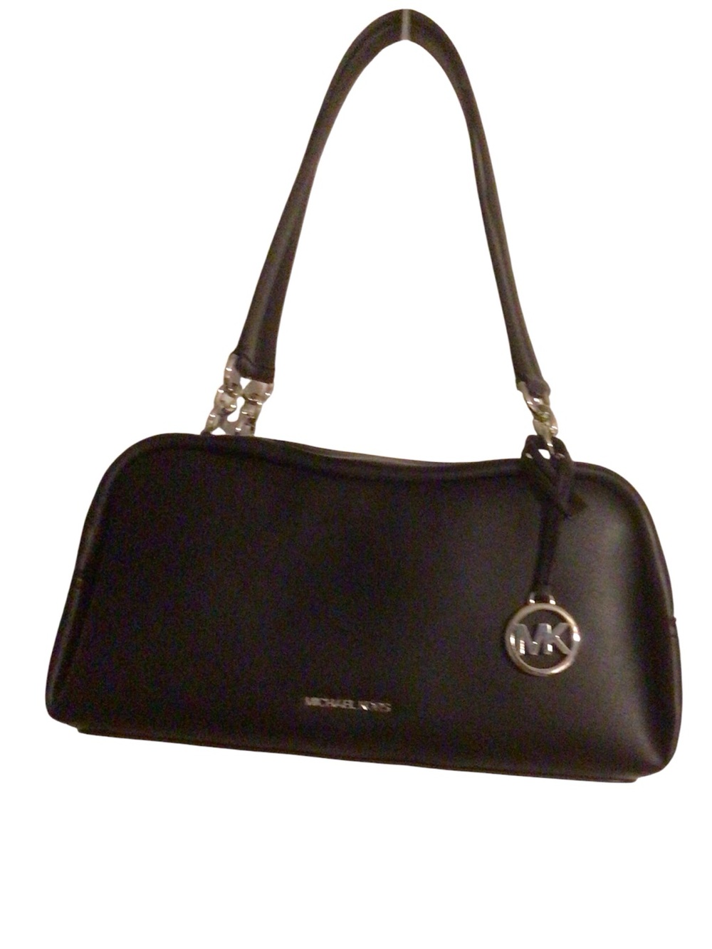 NWT....Michael Kors Cecily black shoulder bag with zip closure.